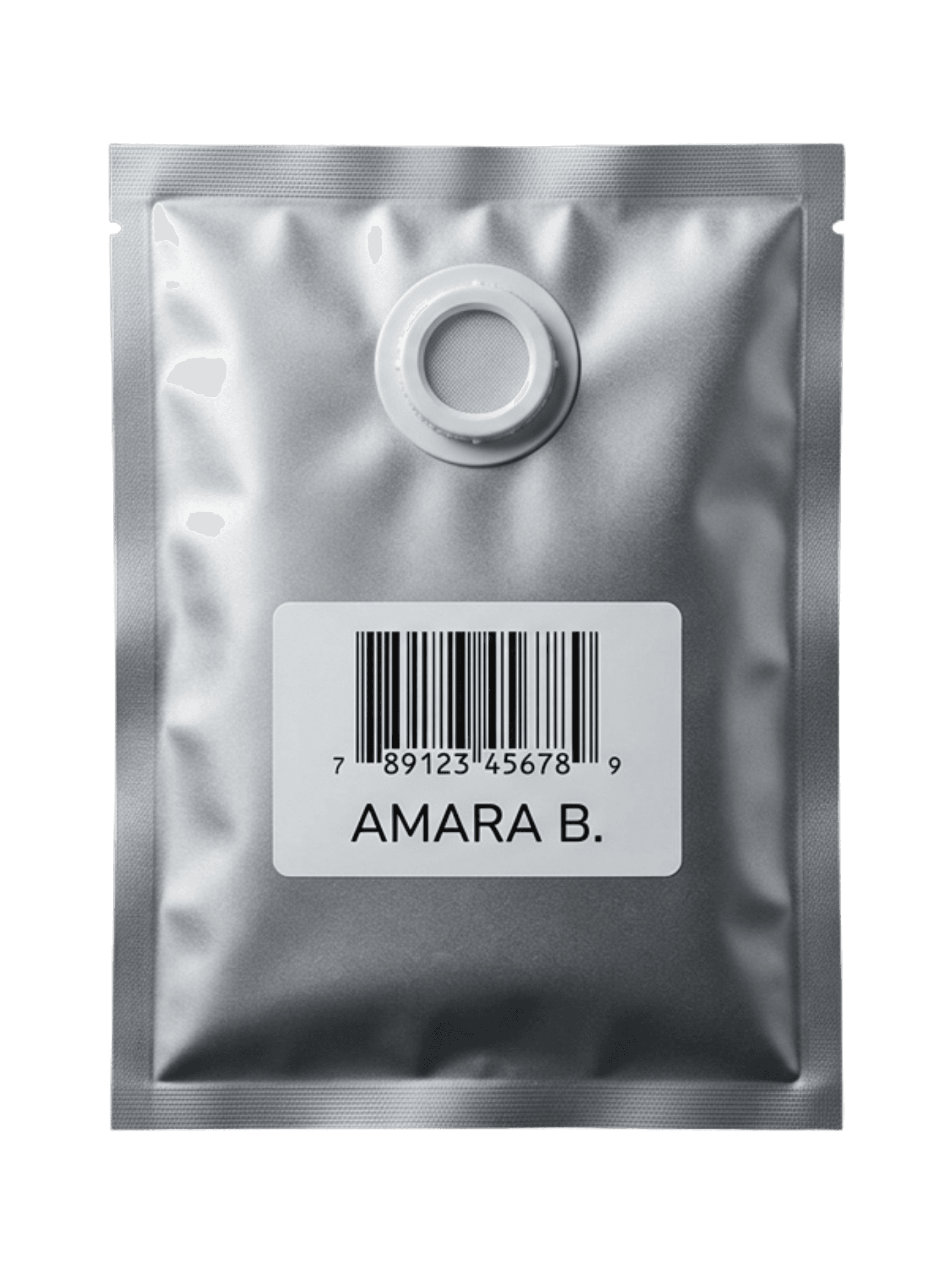 Silver mylar lyophilization pouch — processing stage